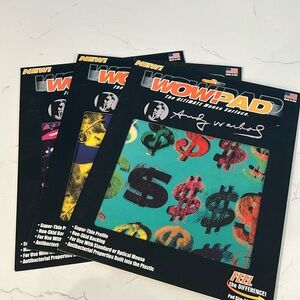 Andy Warhol New!  3 mouse surface wowpads!NIP!!
